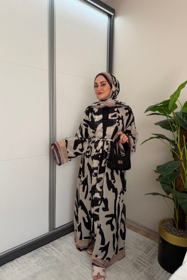 Şallı abaya takım
