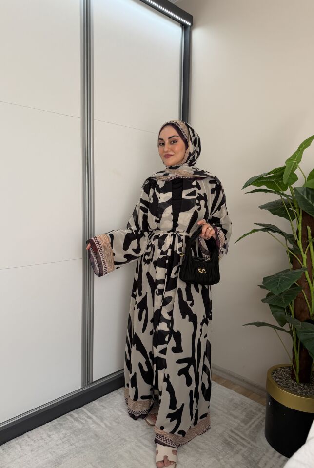 Şallı abaya takım