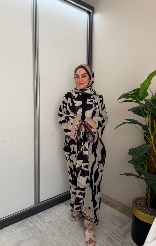 Şallı abaya takım
